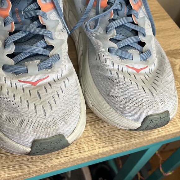 Hoka One One Gaviota 4 Light Blue Athletic Running Shoes Sneaker Women US 9.5 - Picture 7 of 8